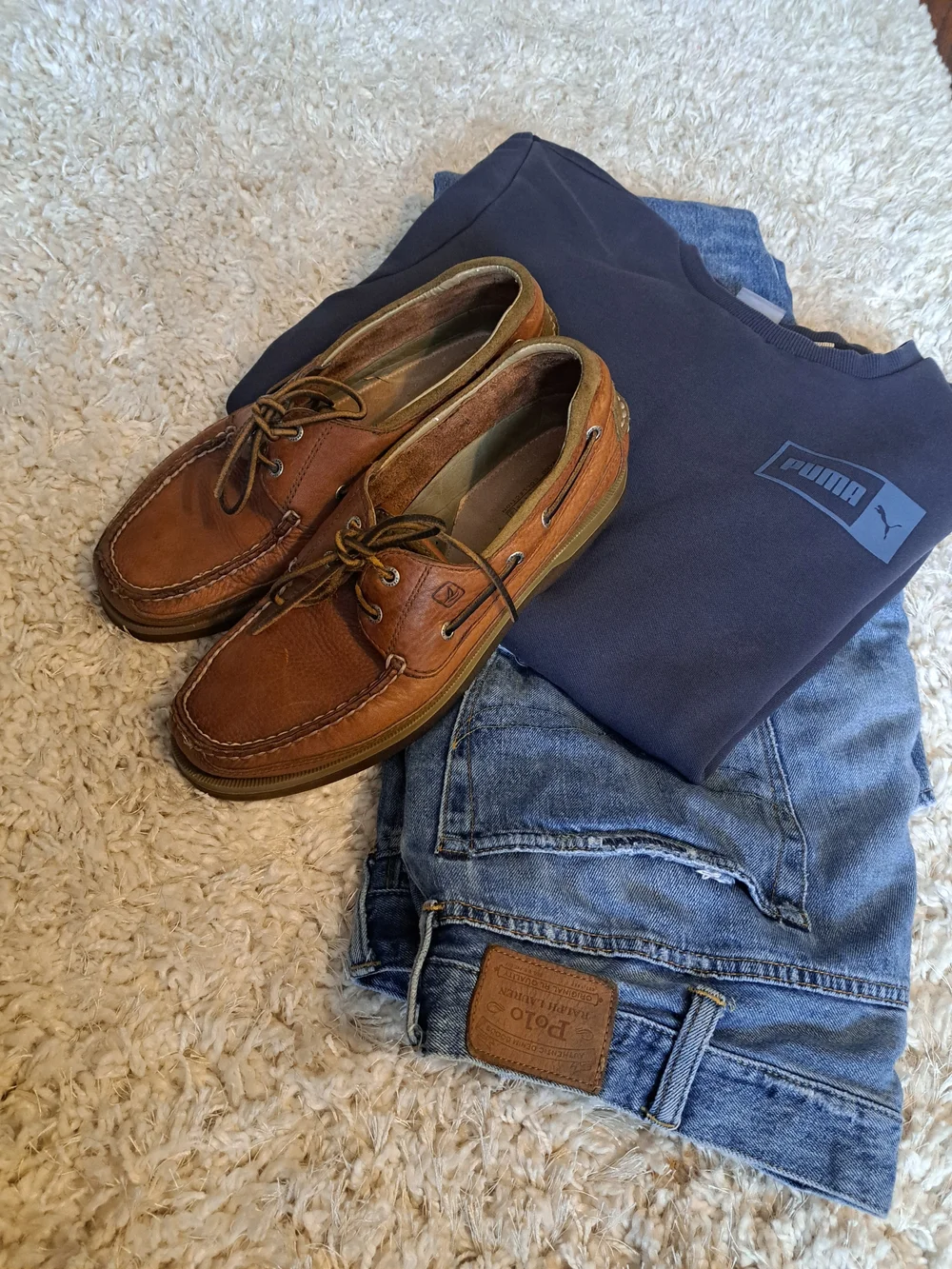 Sperry Brown Leather Boat Shoes